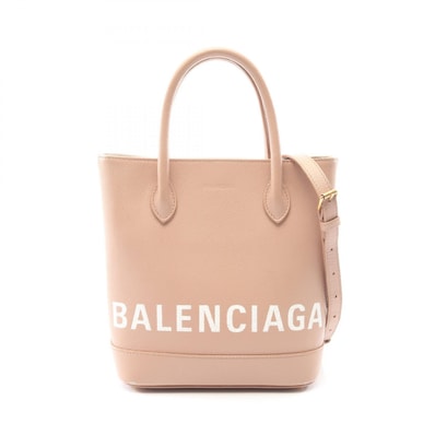 バレンシアガ BALENCIAGA ヴィルXXS 2WAY ハンドバッグ バッグ レザー レディース ピンク系 【中古】