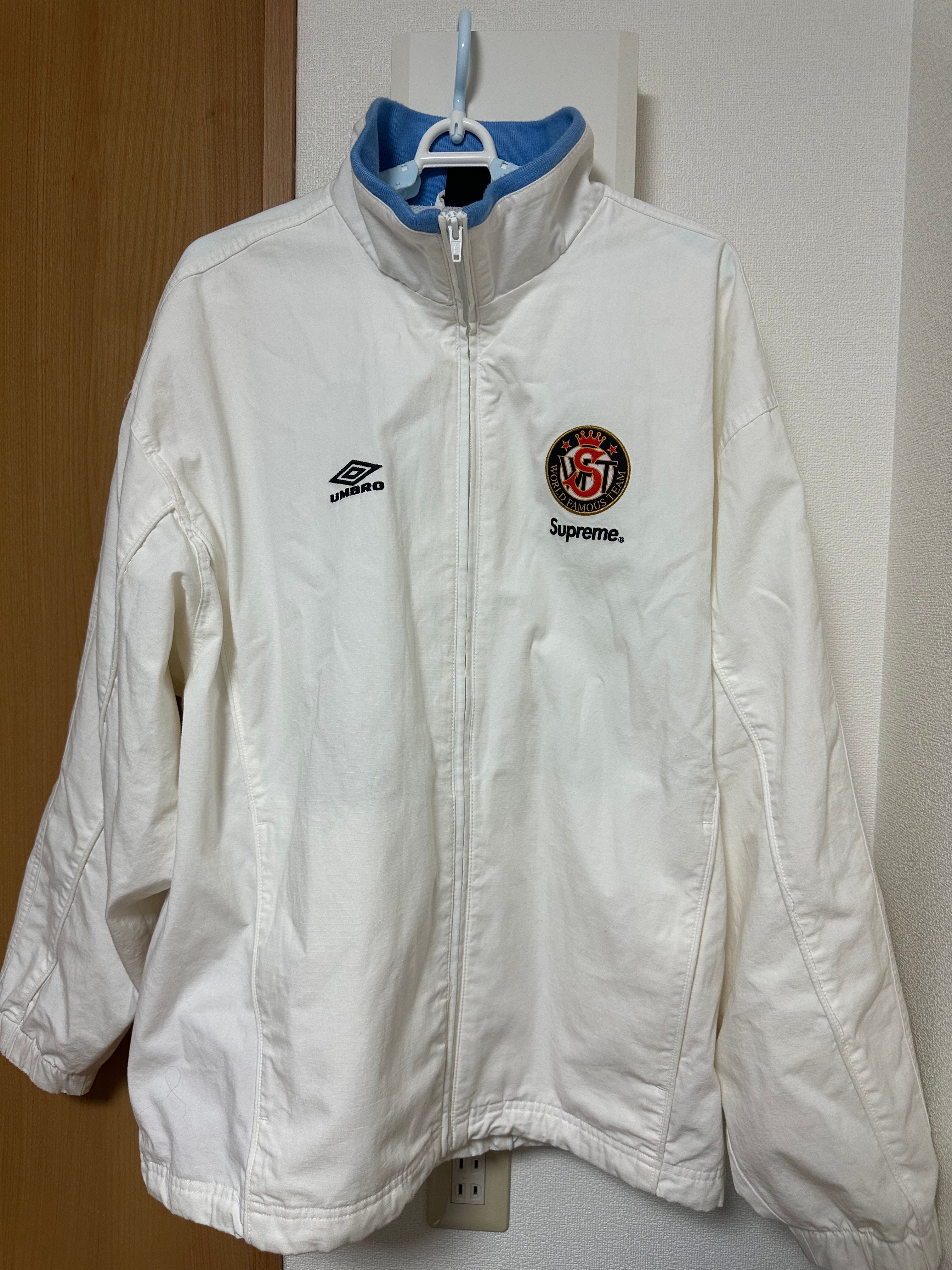 Supreme x Umbro Cotton Ripstop Track Jacket "White"