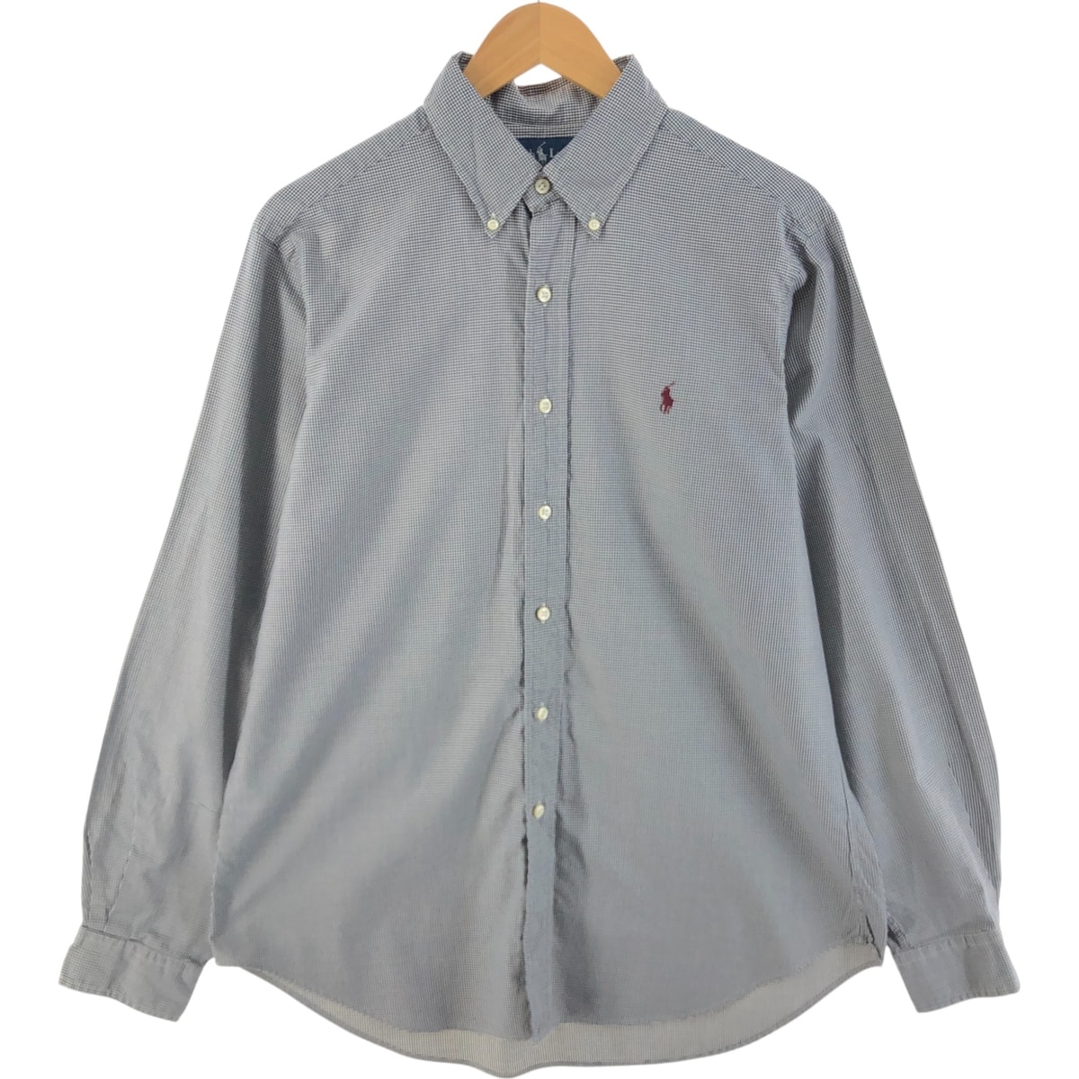 古着 ラルフローレン Ralph Lauren CLASSIC FIT 長袖 ボタンダウンチェックシャツ メンズL相当/eaa515457