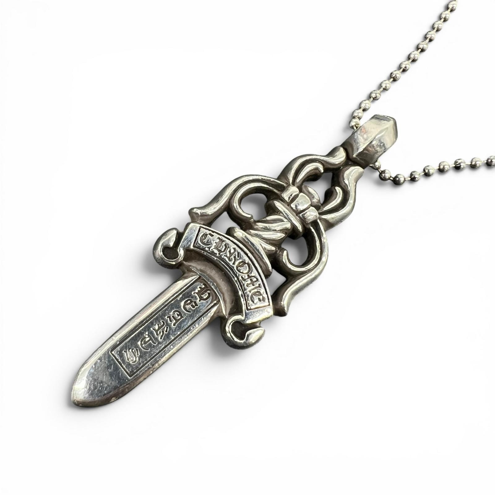 Chrome Hearts Large Dagger Pendant "Silver"