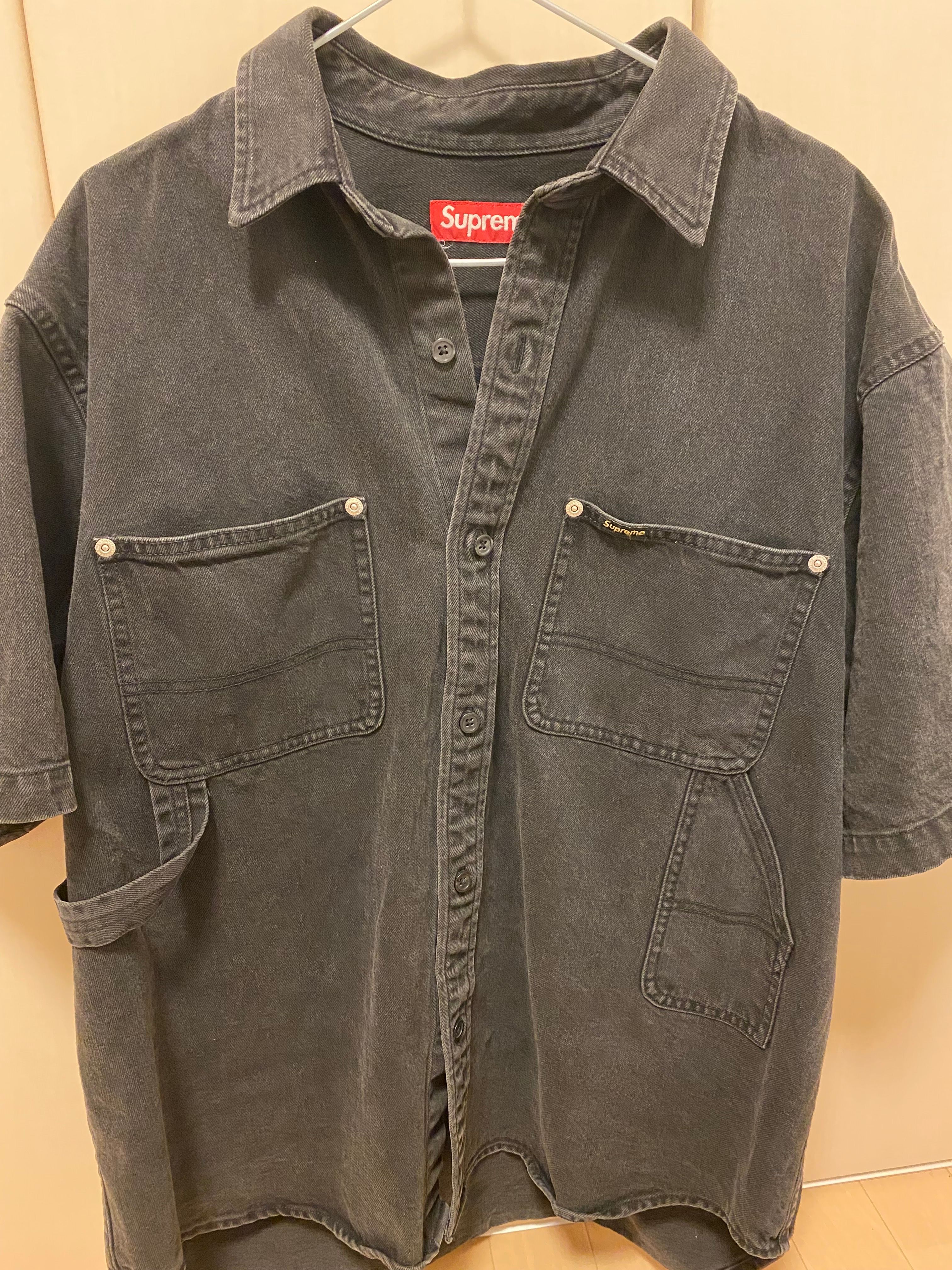 Supreme Loose Fit S/S Denim Painter Shirt "Black"