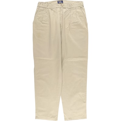 古着 90年代 ラルフローレン Ralph Lauren POLO by Ralph Lauren ツータック チノパンツ USA製 メンズw35相当 ヴィンテージ/eaa594369