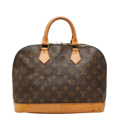 ルイ ヴィトン モノグラム アルマPM ハンドバッグ M51130 ブラウン PVC レザー レディース LOUIS VUITTON 【中古】