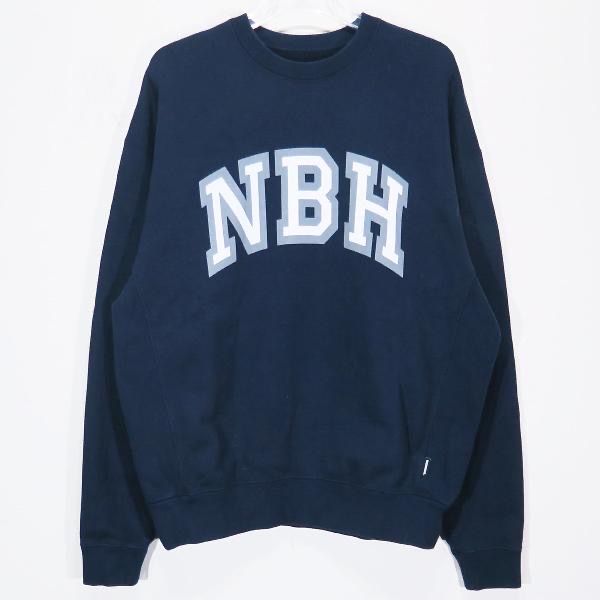 NEIGHBORHOOD College-S Crewneck LS . CO "Navy"