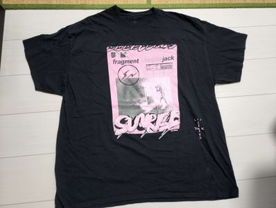 Travis Scott Cactus Jack For Fragment Pink Sunrise Tee "Black"