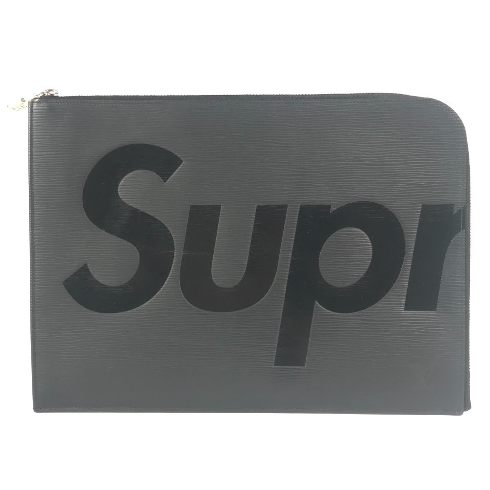 ルイヴィトン LOUIS VUITTON ポシェット・ジュールGM M67754 エピ シュプリーム supreme Pochette Jour GM Black clutch bag ポーチ クラッチバッグ エピレザー ノワール ブラック 美品
