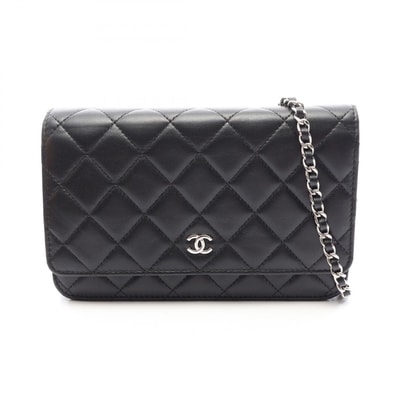 シャネル CHANEL マトラッセ ショルダーバッグ バッグ ラムスキン(羊革) レディース ブラック系 【中古】