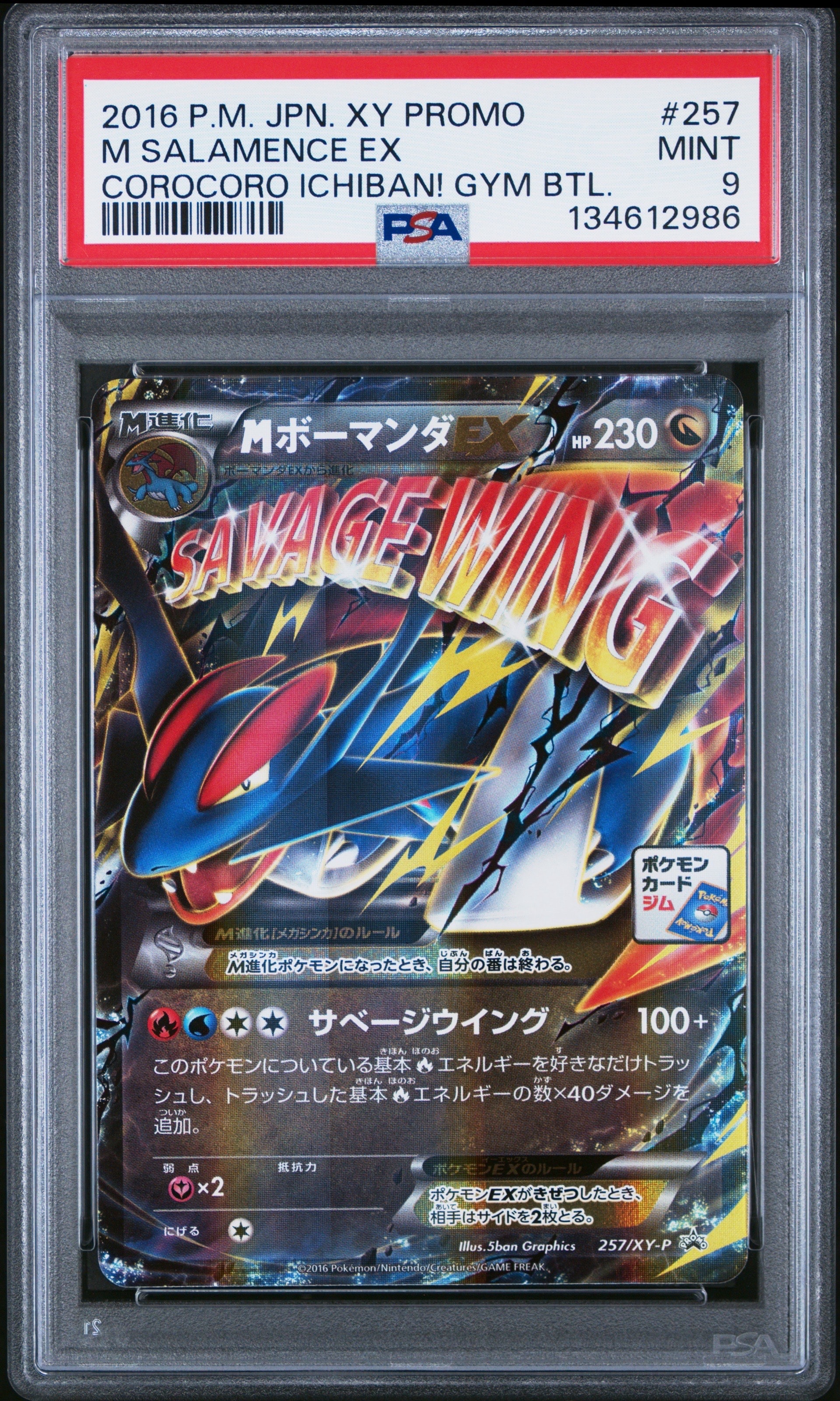ポケモンカード　MボーマンダEX PROMO 257/XY-P ジムプロモ 257/XY-P MボーマンダEX： メガボーマンダジムバトル | XY-Pプロモ