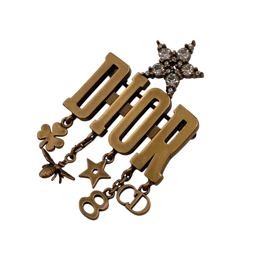 ディオール Dior ブローチ アイコン ゴールド