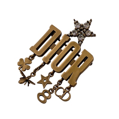 ディオール Dior ブローチ アイコン ゴールド