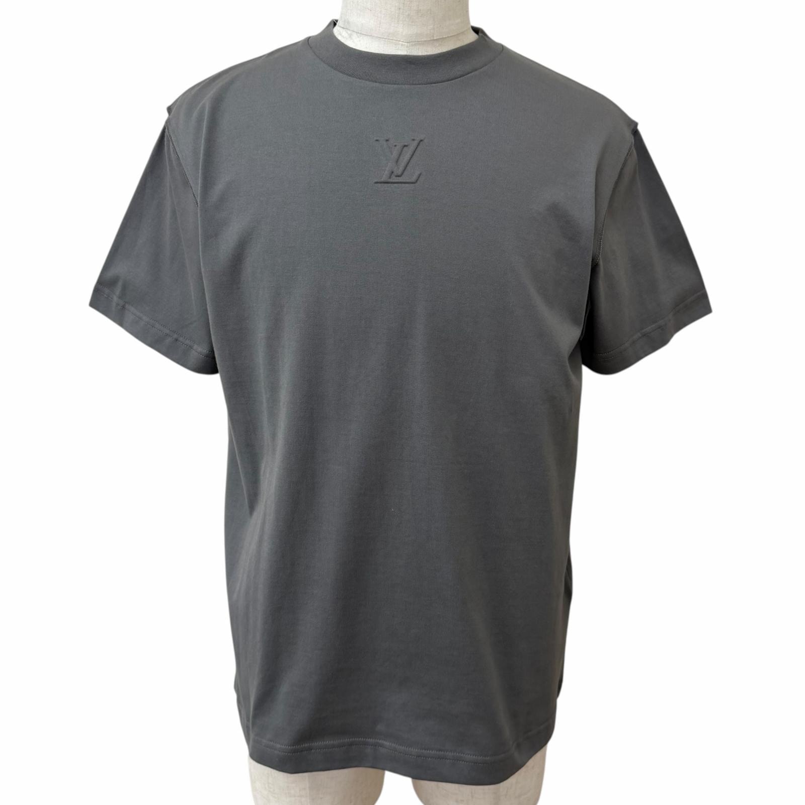 極美品 ルイヴィトン 半袖Tシャツ チャコールグレー メンズ S