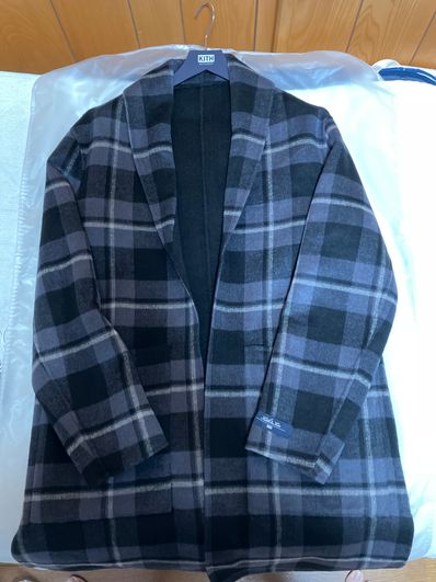 Kith Shawl Collar Becker Coat "Battleship"