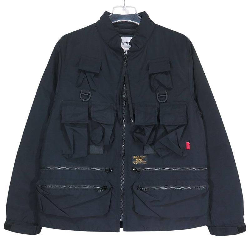 WTAPS ダブルタップス 17AW MODULAR/JACKET.NYLON.TAFFETA 172GWDT-JKM07 モジュラー ジャケット ナイロン タフタ ブラック アウター サイズ01(S)