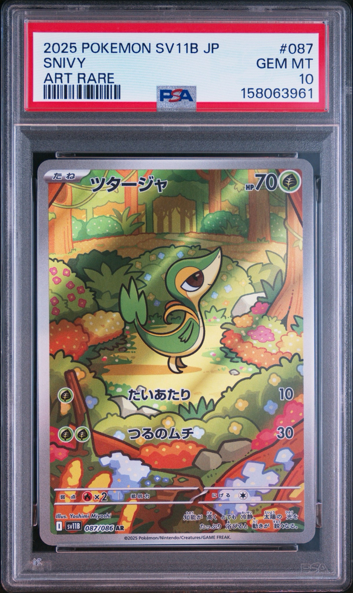 PSA10】ツタージャ AR [SV11B 087/086](拡張パック「ブラックボルト