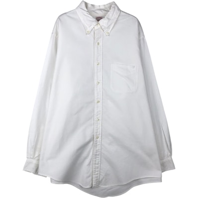 古着 80~90年代 ブルックスブラザーズ Brooks Brothers MAKERS 長袖 ボタンダウンシャツ USA製 メンズXL相当 ヴィンテージ/eaa642854