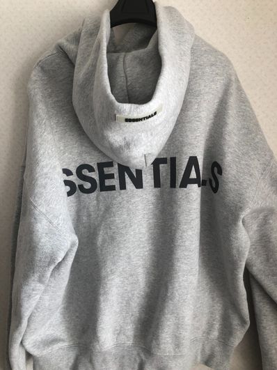 FEAR OF GOD ESSENTIALS 3M Logo Pullover Hoodie "Light Grey"