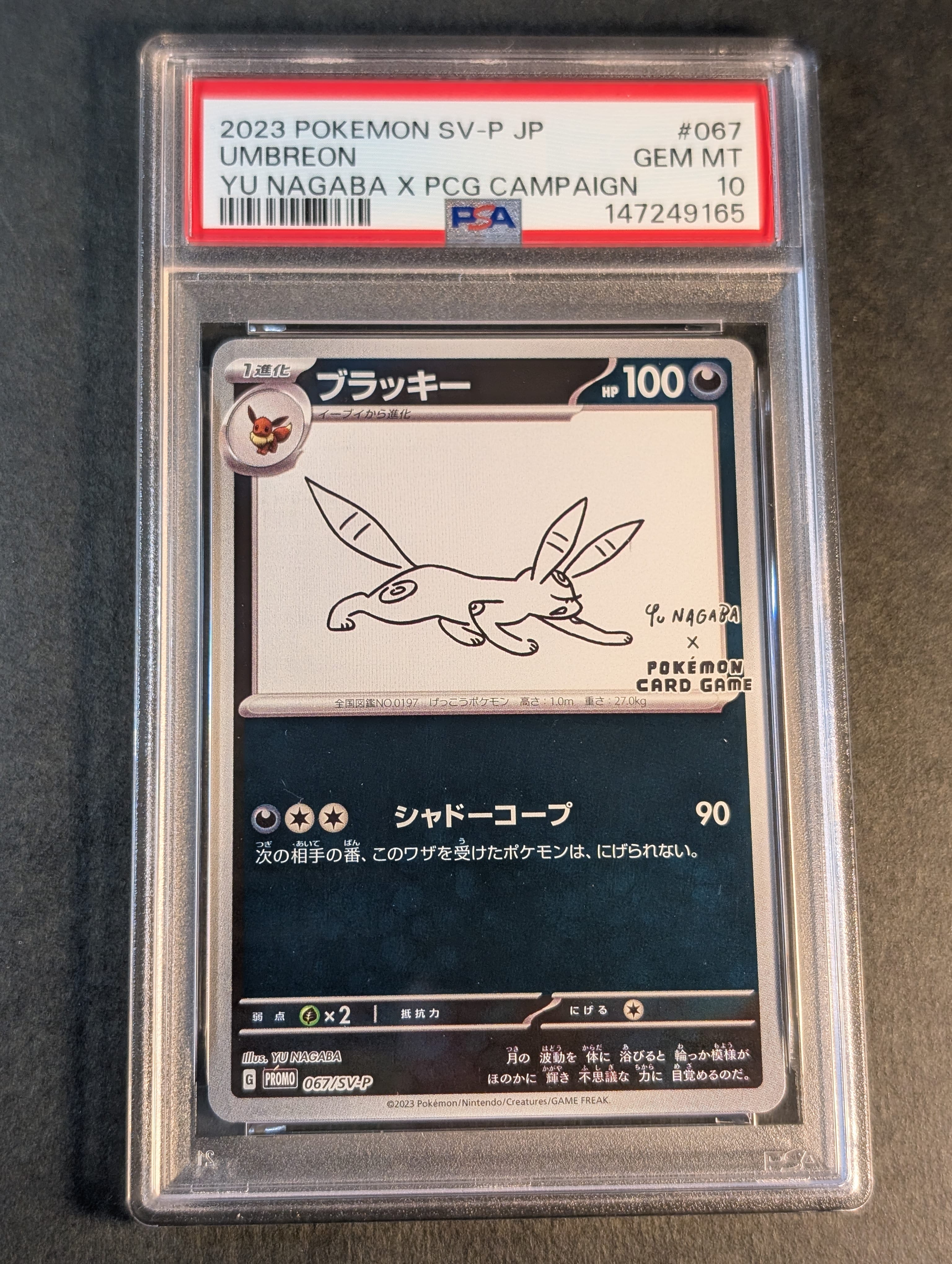 ブラッキー: プロモ (ナガバブラッキー) [SV-P 067](「YU NAGABA×ポケモンカードゲーム」プロモーションカード「SV-P」)