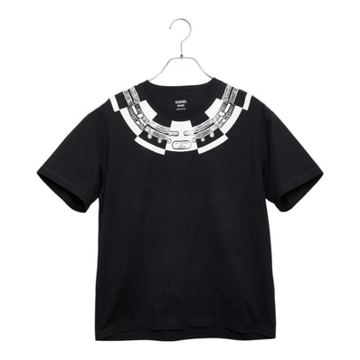エルメス カルトゥッシュ Le Tresor de Medor Tシャツ 半袖 サイズ40 2H4612DU ブラック コットン メンズ HERMES 【中古】