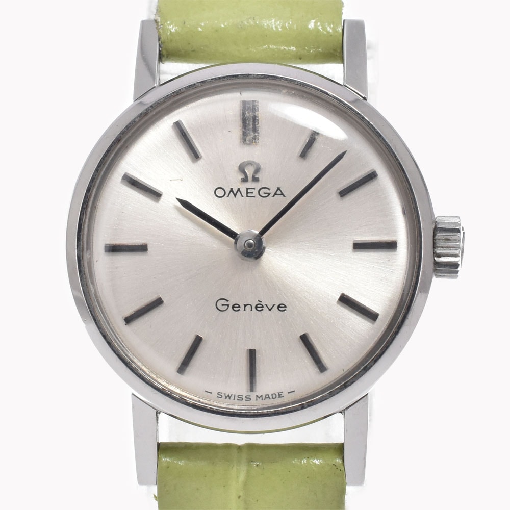オメガ OMEGA 511.213 ヴィンテージ ジュネーブ Cal.620 シルバー 手巻き レディース 良品 腕時計 O#151409