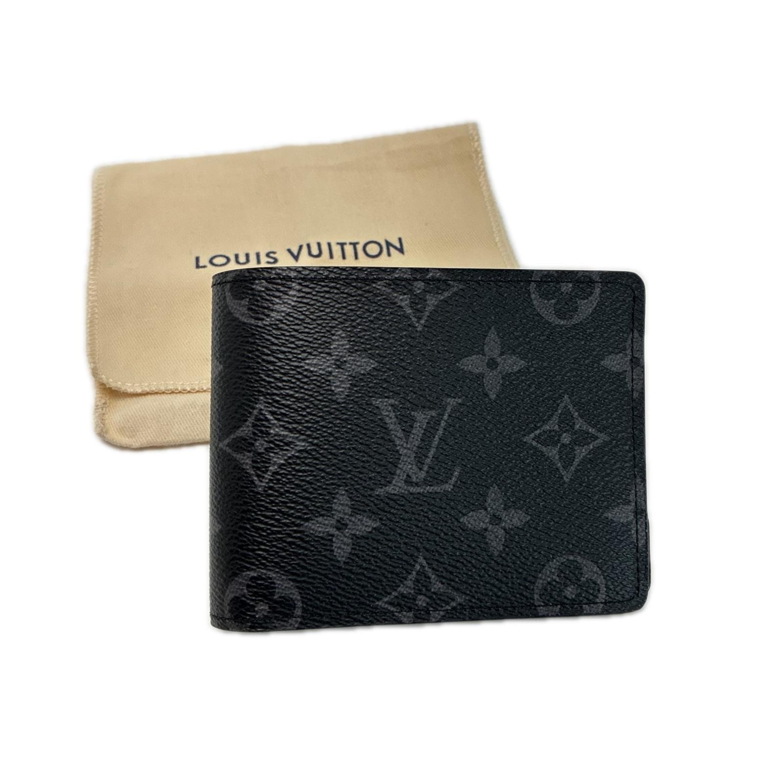 LOUIS VUITTON ルイヴィトン モノグラム・エクリプス ポルトフォイユ・ミュルティプル  M61695 2つ折り財布 保存袋有