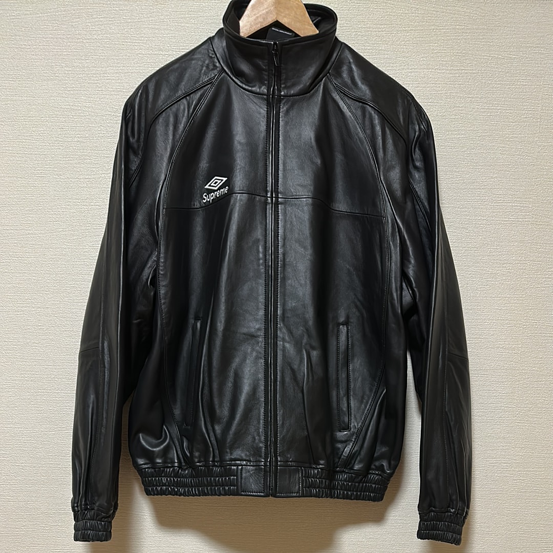 Supreme x Umbro Leather Track Jacket "Black"