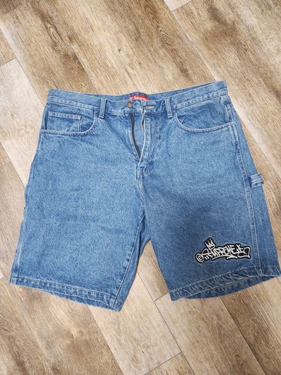 Supreme Handstyle Denim Painter Short "Blue"
