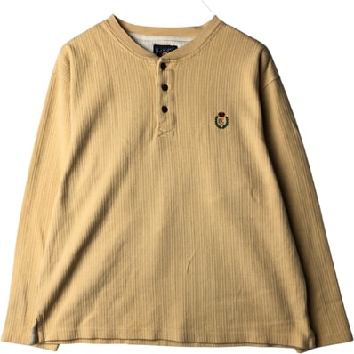 古着 80年代 ラルフローレン Ralph Lauren CHAPS チャップス ヘンリーネック ロングTシャツ ロンT メンズL相当 ヴィンテージ/eaa638001