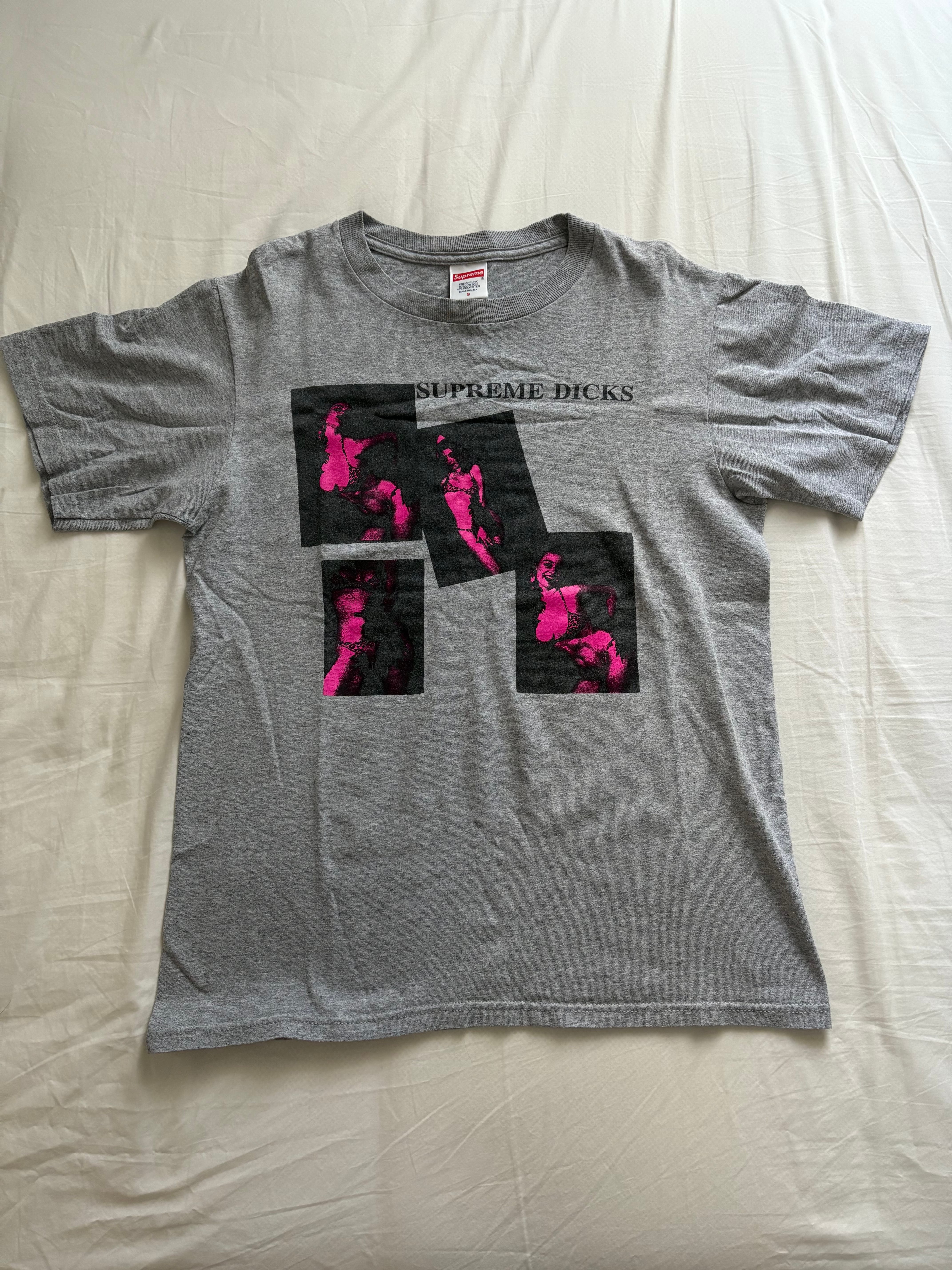 Supreme Dicks Tee "Heather Grey"
