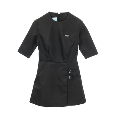 プラダ PRADA Re-Nylon ワンピース 衣料品 トップス ナイロン レディース ブラック系 【中古】