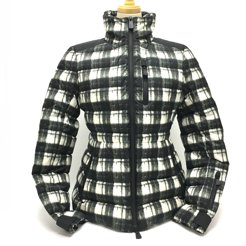 モンクレール MONCLER SELUNE トリコロール 4684925 ファー ダウンジャケット ダウン ホワイト×グリーン系