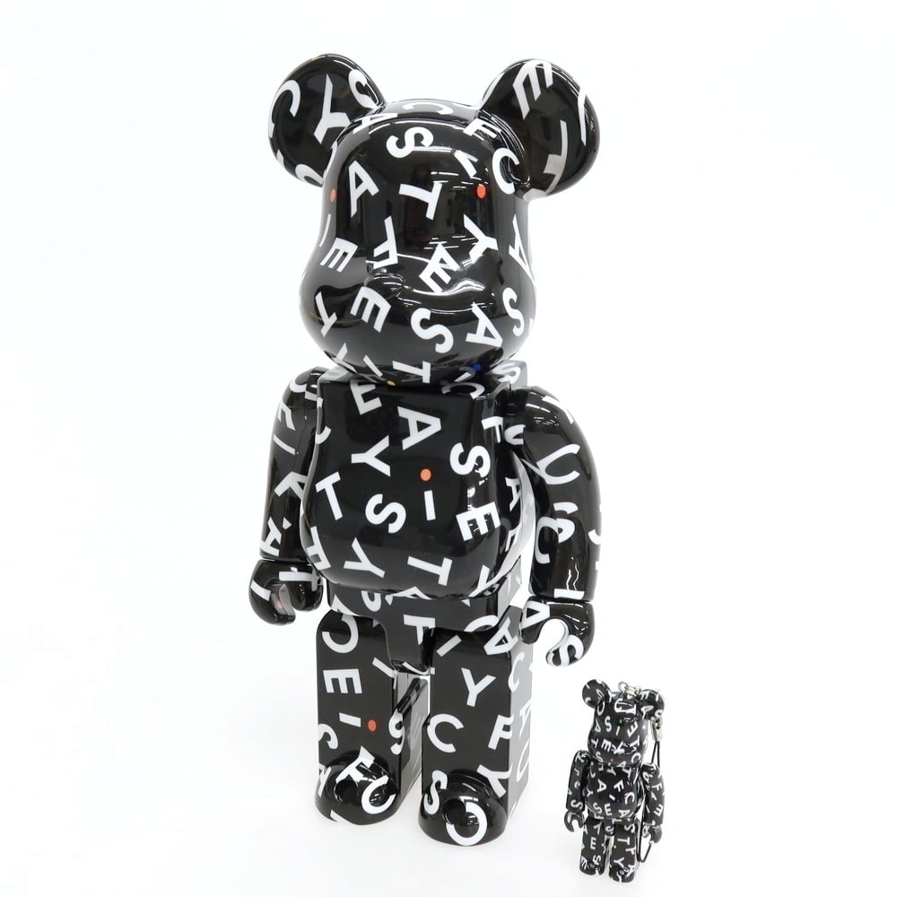 【中古】ケースティファイ CASETiFY × BE@RBRICK 10周年記念 フィギュア ブラックxホワイト【サイズ400% & 100%】【メンズ】