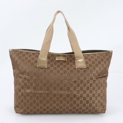 ■美品 グッチ GGキャンバス 267474 トート バッグ