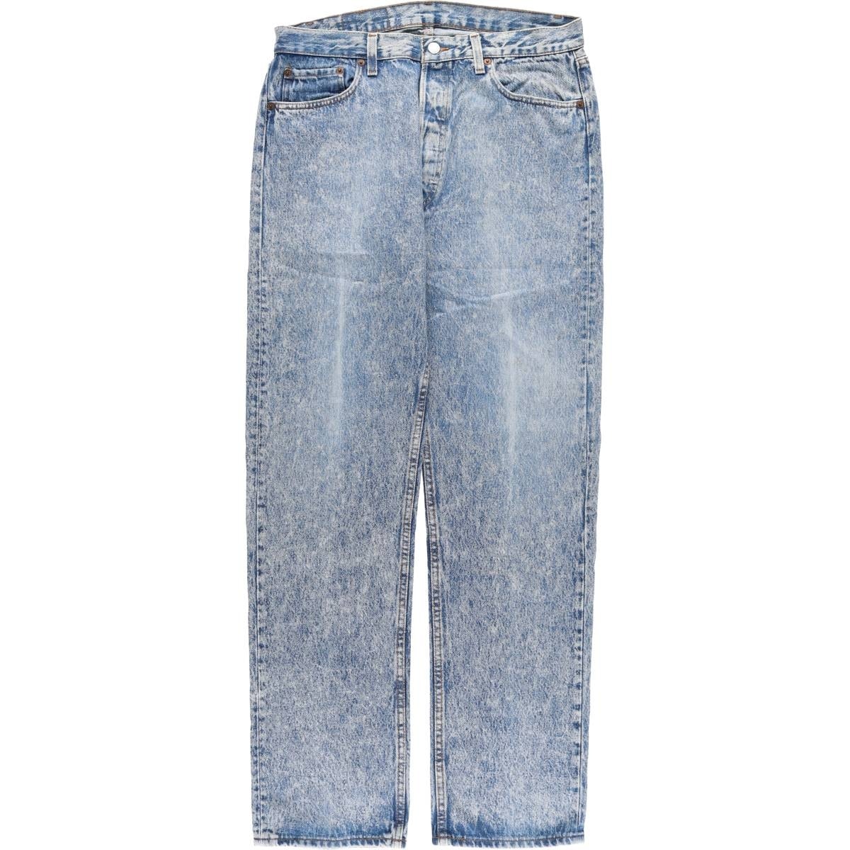 古着 90年代 リーバイス Levi's ケミカルウォッシュ ストレートデニムパンツ メンズw34相当 ヴィンテージ/evb030612