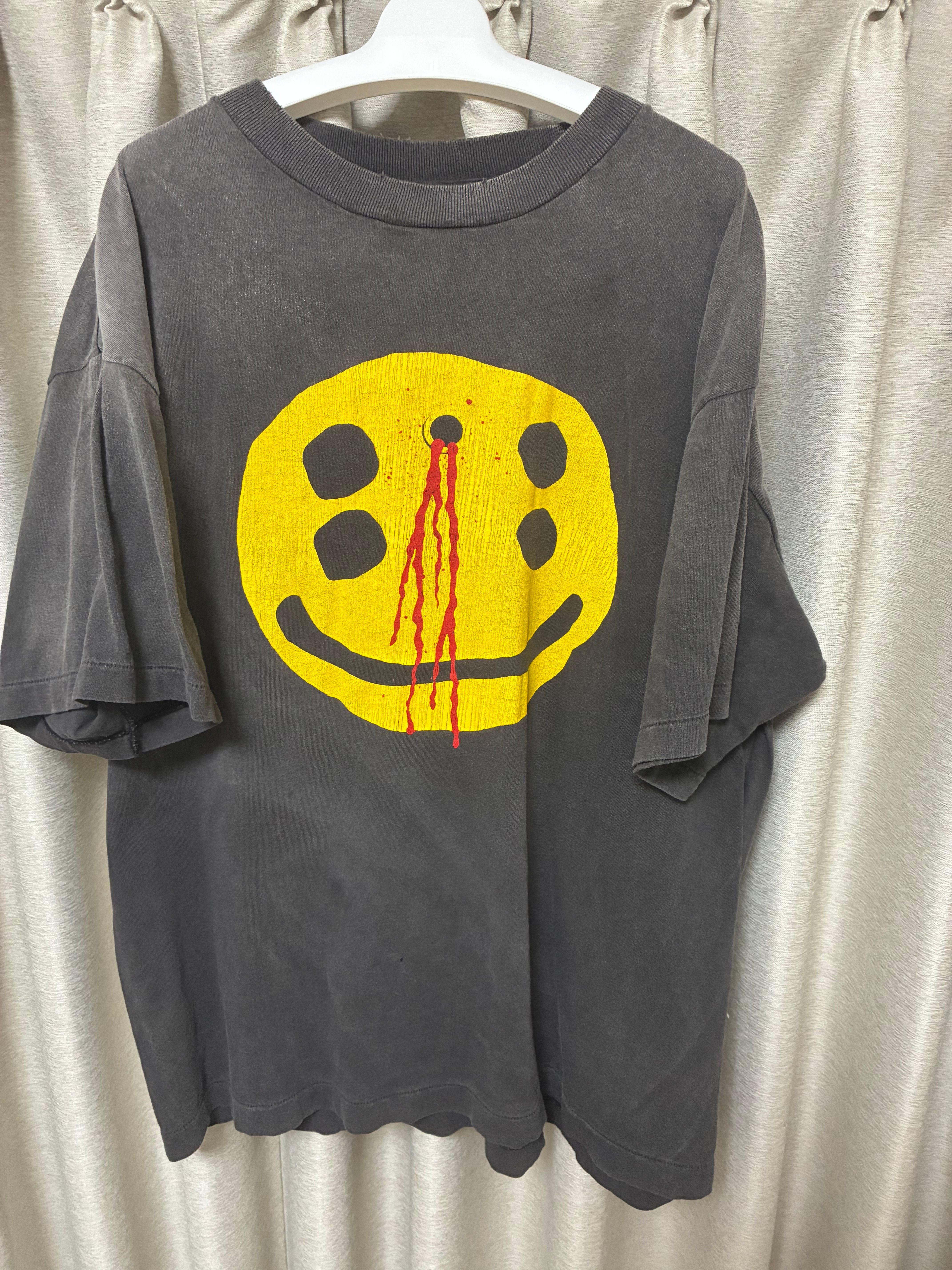 SAINT Mxxxxxx x Cactus Plant Flea Market SS Tee Smile "Black"