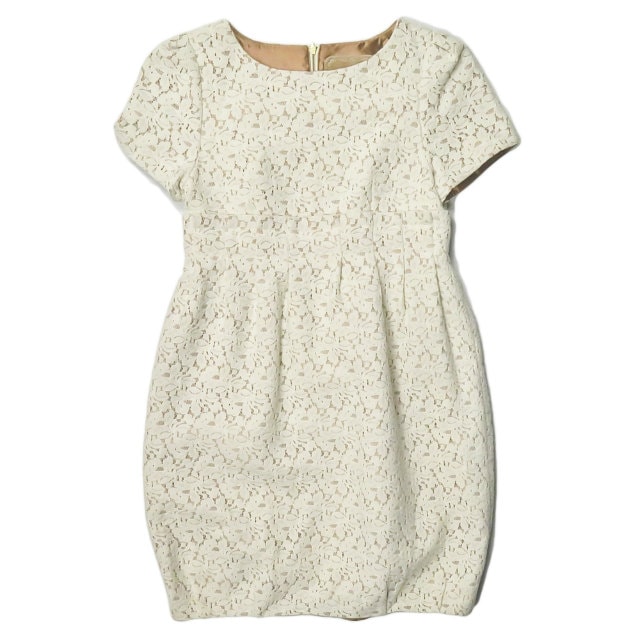 Ray BEAMS レイビームス レースショートスリーブワンピース 0