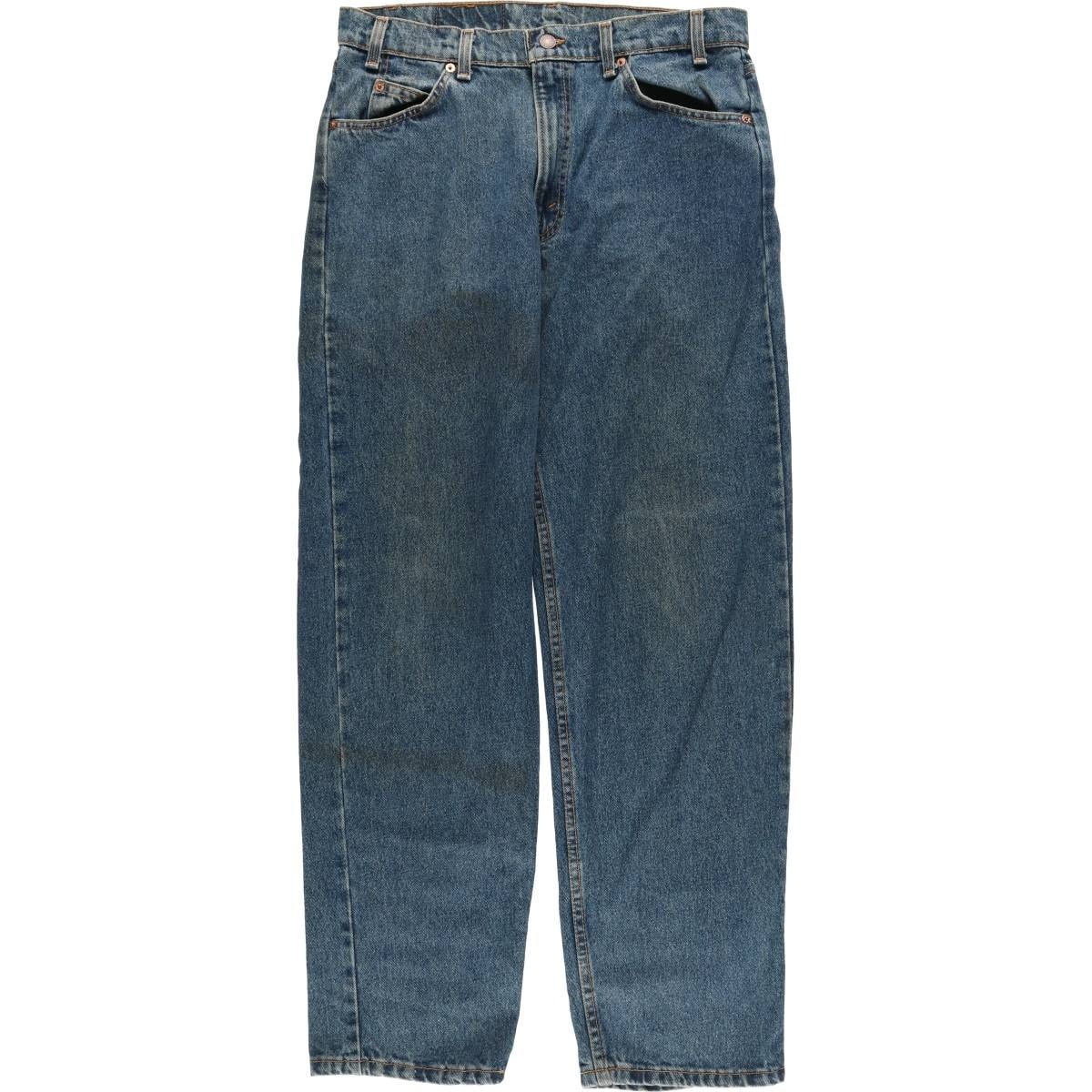 古着 90年代 リーバイス Levi's 555 RELAXED FIT STRAIGHT LEG オレンジタブ テーパードデニムパンツ USA製 メンズw34相当 ヴィンテージ/eaa552800