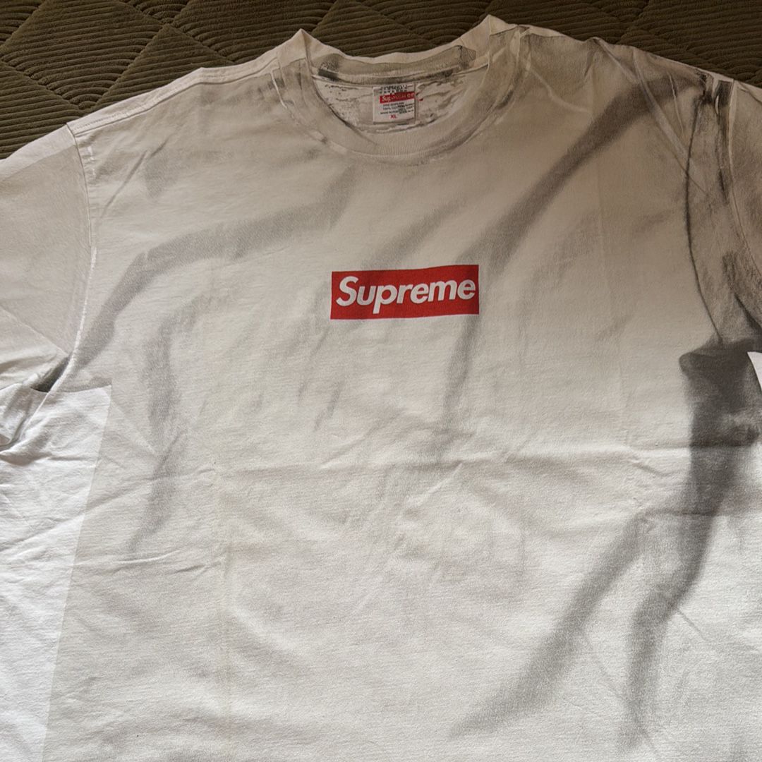 Supreme x MM6 Maison Margiela Box Logo Tee "White"