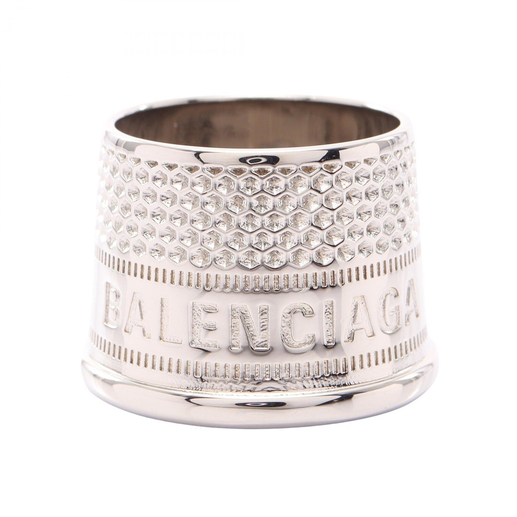 バレンシアガ BALENCIAGA THIMBLE シンブル リング・指輪 ジュエリー メタル メンズ シルバー系 700216 【中古】