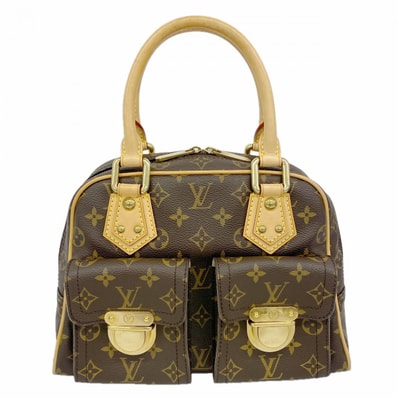 【6dc3996】ルイヴィトン ハンドバッグ モノグラム マンハッタンPM M40026 ブラウン【中古】レディース