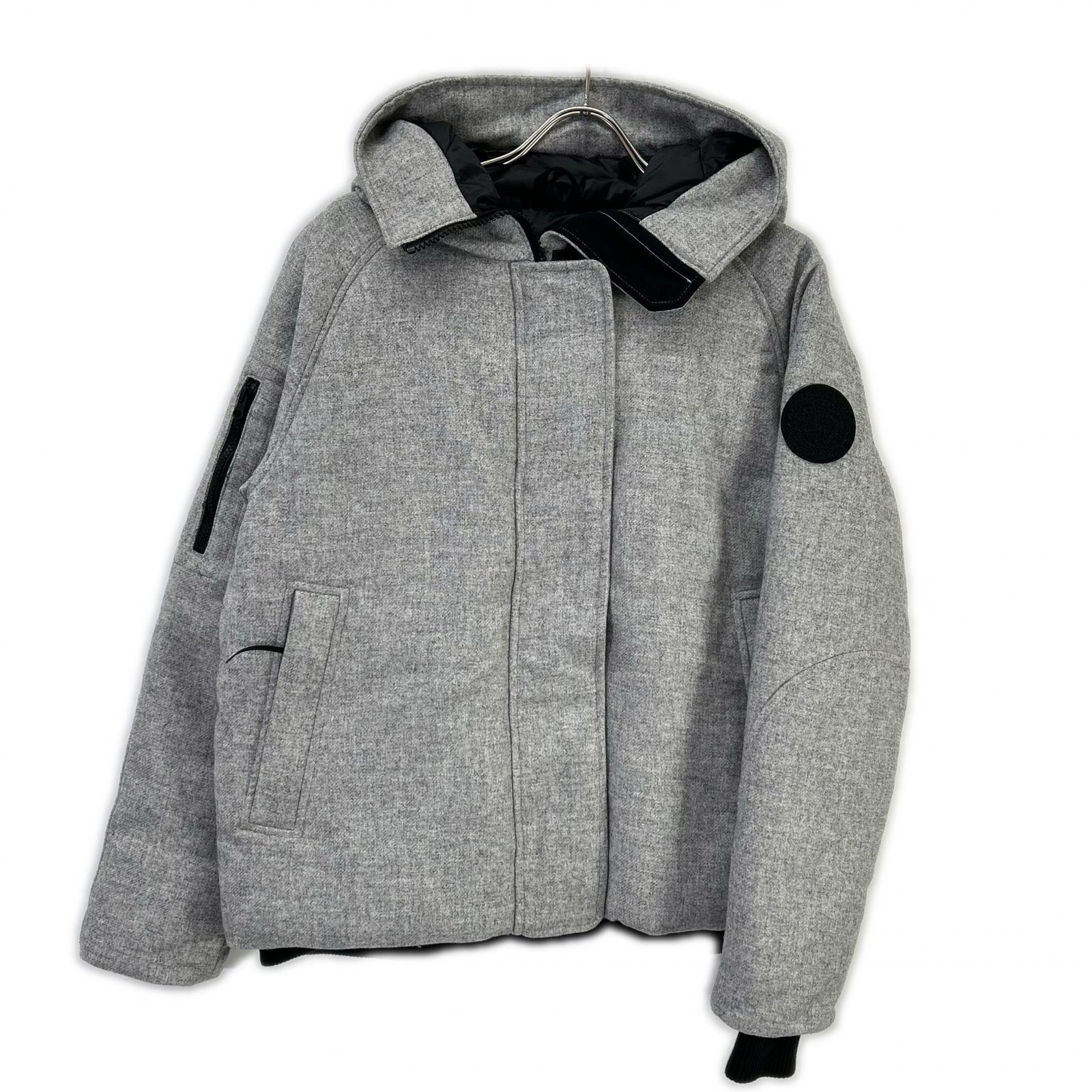 カナダグース 3853WB3 ブラックレーベル グレー Everleigh Bomber Wool/エバーレー ボンバー ウール ダウンジャケット SP