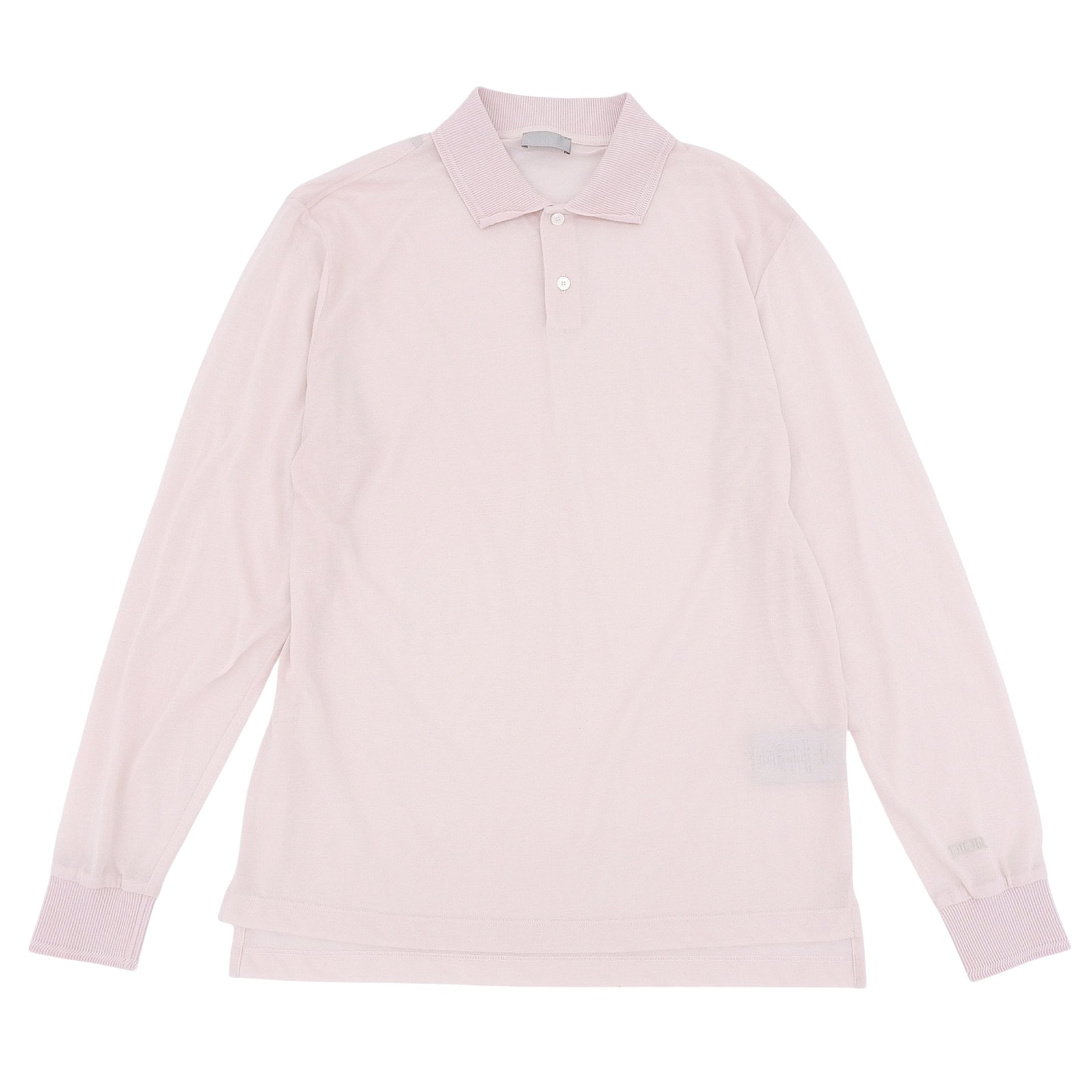 未使用品 ディオール 長袖ポロシャツ ピンク メンズ S 243J831A0800