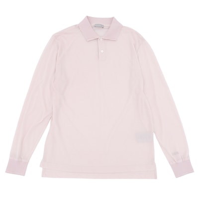 未使用品 ディオール 長袖ポロシャツ ピンク メンズ S 243J831A0800