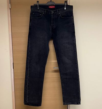 Supreme Stone Washed Black Slim Jean "Washed Black"(22SS)