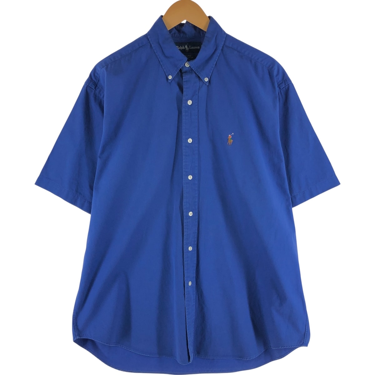 古着 ラルフローレン Ralph Lauren BLAKE 半袖 ボタンダウンシャツ メンズL相当/eaa534583