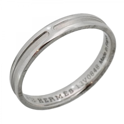 ★SALE【6jdb0401】エルメス リング アンプラント K18WG ホワイトゴールド #53【中古】レディース