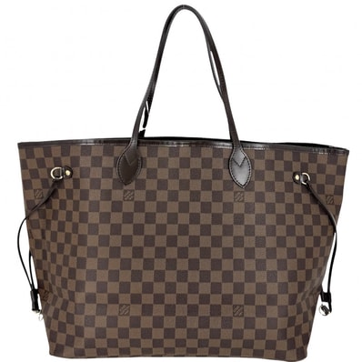 LOUIS VUITTON ルイヴィトン トートバッグ ネヴァーフルGM ハンドバッグ 肩掛け N51106 ダミエキャンバス ブラウン 茶 ゴールド金具 レディース【中古品】
