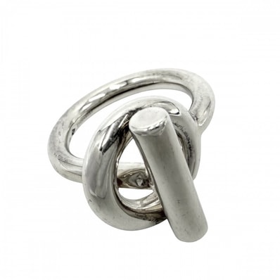 HERMES エルメス 指輪 エシャペMM リング ジュエリー アクセサリー 小物 50サイズ シルバー925 約8号 レディース 約9.0g【中古品】