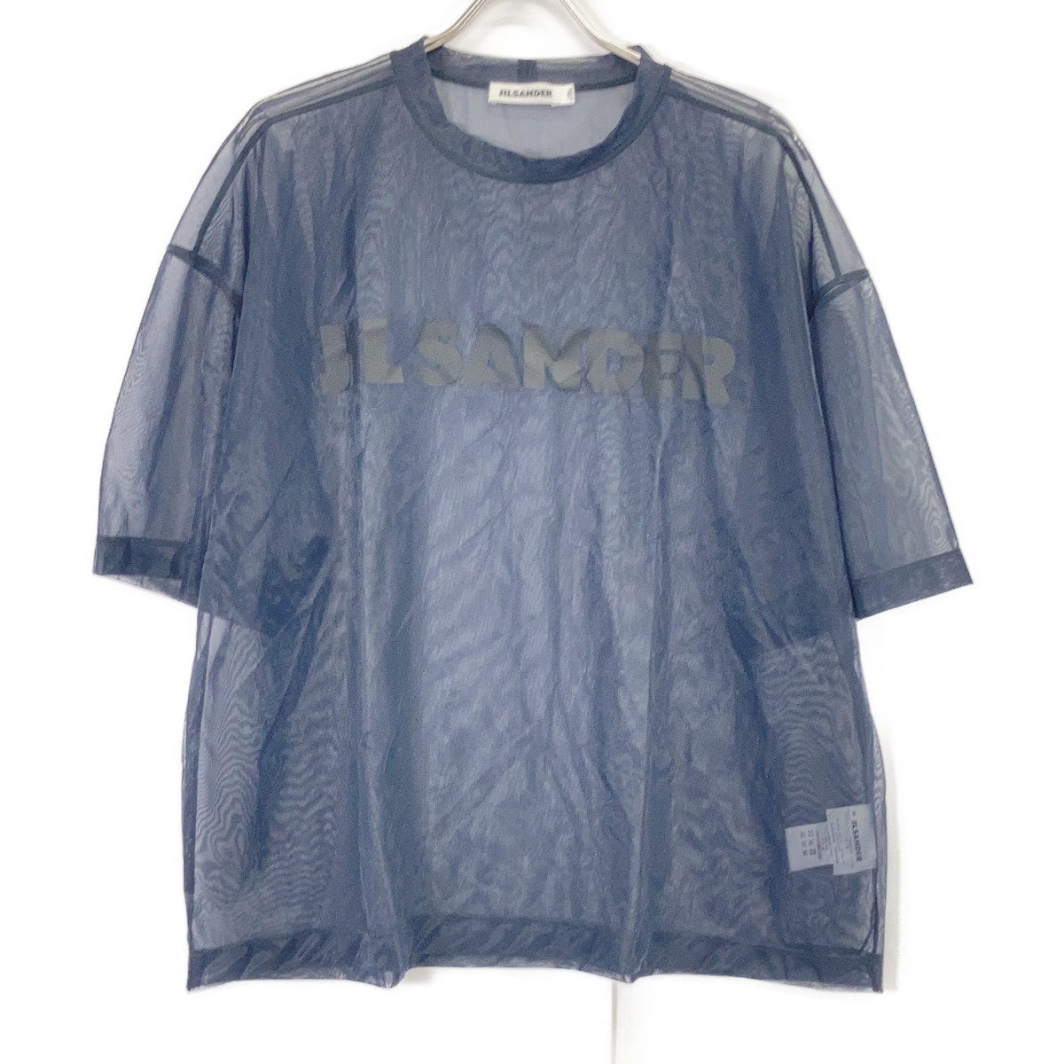 ジルサンダー JSUM705040 ロゴ オーバーサイズシアーTシャツ M