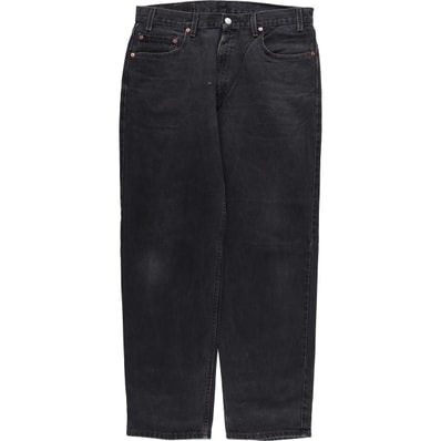 古着 リーバイス Levi's 00550-0260 RELAXED FIT ブラックデニム テーパードデニムパンツ メンズw35相当/eaa480326