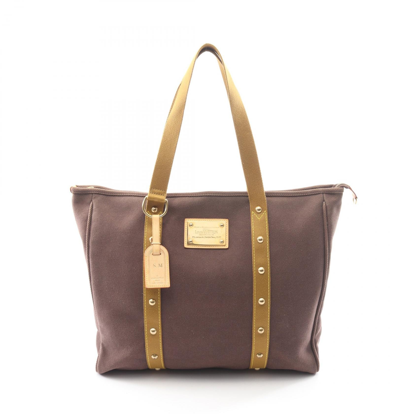 ルイ・ヴィトン LOUIS VUITTON カバGM トートバッグ バッグ キャンバス アンティグア レディース ブラウン系 / カーキ系 M40083 【中古】